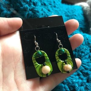 Bottle Top Hand Crafted Recycle Statement Earrings